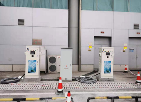 重庆江北机场停机坪室内充电站60KW-7KW充电桩